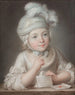Portrait eines Kindes im Kartenhaus - Jean-Martial Frédou — Ansicht des Kunstwerks