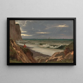 JeanPaul Flandrin - Falaise en bord de mer en Normandie.webp