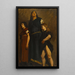 Frau Merowingisch und zwei Kinder - Jean-Paul Laurens — gerahmtes Bild an der Wand