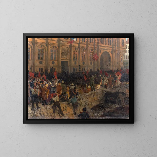 Proklamation der Republik am 24. Februar 1848 - Jean-Paul Laurens — gerahmtes Bild an der Wand