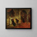 Le Feu - Jean-Paul Laurens — gerahmtes Bild an der Wand