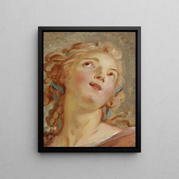 JeanSimon Berthlemy - Head of a Young Woman Looking Up.webp