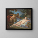 Jupiter und Antiope - Jean-Simon Berthélemy — gerahmtes Bild an der Wand