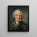 Portrait eines Mannes - Jean-Simon Berthélemy — gerahmtes Bild an der Wand