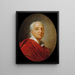 Portrait von Denis Diderot 1713-1784 Schriftsteller und Philosoph - Jean-Simon Berthélemy — gerahmtes Bild an der Wand