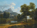 Ein bergiges Landschaftsgemälde mit Blick auf Phénéos und den Tempel der Minerva Caphyes - Jean-Victor Bertin — Ansicht des Kunstwerks