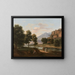 Landschaft von Arkadien mit Figuren belebt - Jean-Victor Bertin — gerahmtes Bild an der Wand