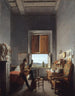 Lon Pallière 1787-1820 in seinem Zimmer in der Villa Médicis in Rom - Jean Alaux — Ansicht des Kunstwerks