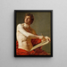 Studien akademisch eines nackten Mannes - Jean-Auguste-Dominique Ingres — gerahmtes Bild an der Wand