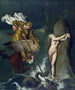 Angelisches Gemälde gerettet von Ruggiero - Jean-Auguste-Dominique Ingres — Ansicht des Kunstwerks