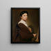 Selbstporträt im Alter von vierundzwanzig Jahren - Jean - Auguste - Dominique Ingres — gerahmtes Bild an der Wand