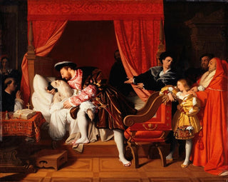 Jean Auguste Dominique Ingres - Franois Ier reoit les derniers soupirs de Lonard de Vinci.webp
