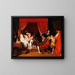 François Ier erhält die letzten Atemzüge von Leonardo da Vinci - Jean-Auguste-Dominique Ingres — gerahmtes Bild an der Wand