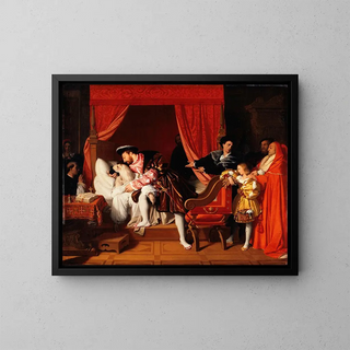 Jean Auguste Dominique Ingres - Franois Ier reoit les derniers soupirs de Lonard de Vinci.webp