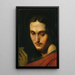 Kopf des Johannes des Evangelisten - Jean-Auguste-Dominique Ingres — gerahmtes Bild an der Wand