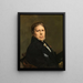 Selbstporträt - Jean-Auguste-Dominique Ingres — gerahmtes Bild an der Wand