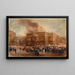 L'Incendie der Comédie-Française am 8. März 1900 - Jean Baptiste Edmond Allouard — gerahmtes Bild an der Wand