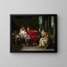 Virgile liest die Aeneis vor Augustus, Octavia und Livie - Jean Baptiste Joseph Wicar — gerahmtes Bild an der Wand