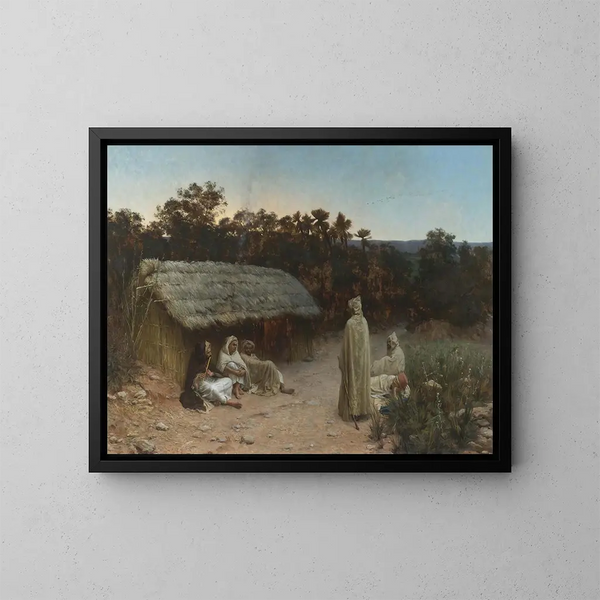 Reisende erschöpft - Jean Baptiste Paul Lazerges — gerahmtes Bild an der Wand