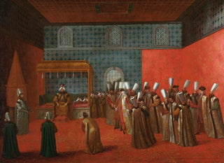 Jean Baptiste Vanmour - Ambassador Cornelis Calkoen at his Audience with Sultan Ahmed III.webp