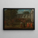Cornelis Calkoen auf dem Weg zu seinem Gespräch mit Sultan Ahmed III - Jean-Baptiste Vanmour — gerahmtes Bild an der Wand