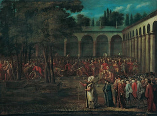 Jean Baptiste Vanmour - The Ambassadorial Delegation Passing Through The Second Courtyard Of The Topkap Palace.webp