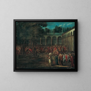 Jean Baptiste Vanmour - The Ambassadorial Delegation Passing Through The Second Courtyard Of The Topkap Palace.webp