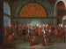 Das Mahl zu Ehren des Botschafters Cornelis Calkoen - Jean-Baptiste Vanmour — Ansicht des Kunstwerks