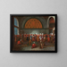 Das Mahl zu Ehren des Botschafters Cornelis Calkoen - Jean-Baptiste Vanmour — gerahmtes Bild an der Wand