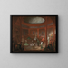 Dervisches drehend - Jean-Baptiste Vanmour — gerahmtes Bild an der Wand