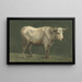 Stier stehend nach rechts - Jean Bernard — gerahmtes Bild an der Wand