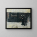 Paar vor einem Juweliergeschäft - Jean Béraud — gerahmtes Bild an der Wand