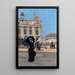 Vor dem Opernhaus - Jean Béraud — gerahmtes Bild an der Wand