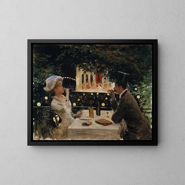 Dîner aux Ambassadeurs - Jean Béraud — gerahmtes Bild an der Wand