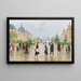 Zwischen dem Petit und dem Grand Palais, avenue Alexandre-III - Jean Béraud — gerahmtes Bild an der Wand