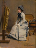 Frau sitzend vor einem Gemälde - Jean Béraud — Ansicht des Kunstwerks