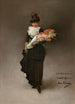 Junge Frau mit Blumenstrauß - Jean Béraud — Ansicht des Kunstwerks
