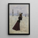 Junge Frau Place de la Concorde - Jean Béraud — gerahmtes Bild an der Wand