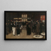 Le boulevard Montmartre la nuit devant le théâtre des Variétés - Jean Béraud — gerahmtes Bild an der Wand