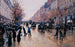 Le boulevard Poissonnière sous la pluie - Jean Béraud — Ansicht des Kunstwerks