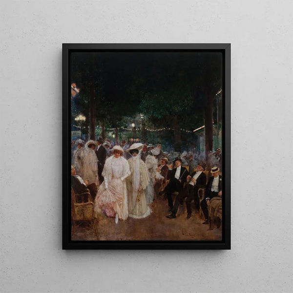 Les belles de nuit - Jean Béraud — gerahmtes Bild an der Wand