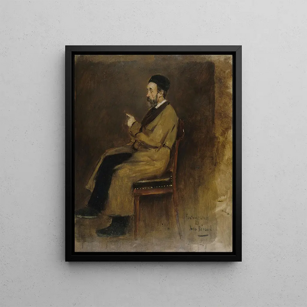 Portrait von Jean-Jacques Weiss 1827-1891 Redakteur bei Journal des débats - Jean Béraud — gerahmtes Bild an der Wand