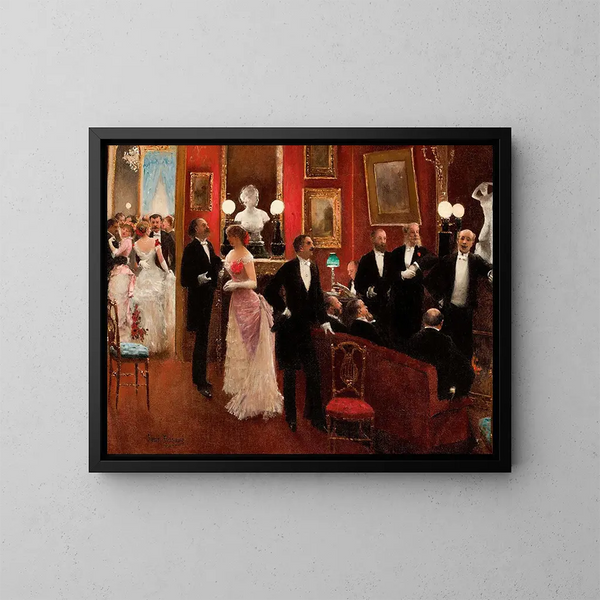 Szene des Balls - Jean Béraud — gerahmtes Bild an der Wand