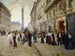 Ausgang der Arbeiterinnen des Hauses Paquin - Jean Béraud — Ansicht des Kunstwerks