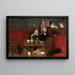 Drei Personen in einem Café - Jean Béraud — gerahmtes Bild an der Wand
