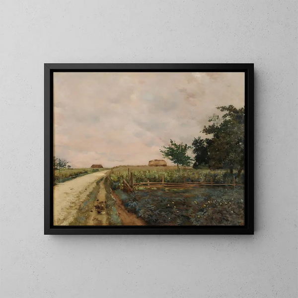 Die Straße - Jean-Charles Cazin — gerahmtes Bild an der Wand