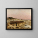 Ruinen des alten Hafens von Wimereux - Jean-Charles Cazin — gerahmtes Bild an der Wand