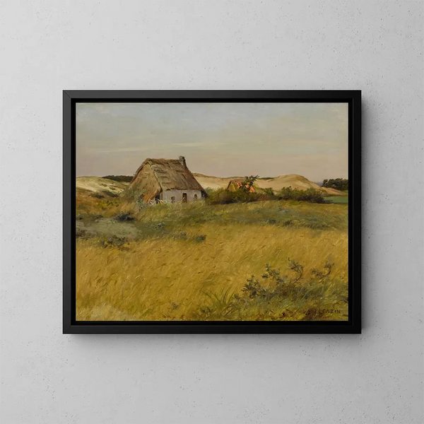 Die letzten Sonnenstrahlen - Jean-Charles Cazin — gerahmtes Bild an der Wand