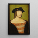 Portrait de François Ier 1494-1547 roi de France - Jean Clouet — gerahmtes Bild an der Wand