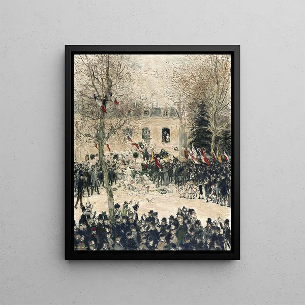 Das Festival der vierundzwanzig Jahre von Victor Hugo - Jean François Raffaëlli — gerahmtes Bild an der Wand